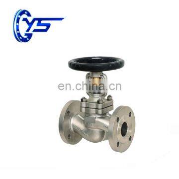 CF8/CF8M stainless steel bellow seal globe valve RF end PN40