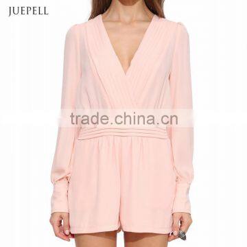 Hot Selling OL Sexy Deep V Elastic Waist Jumpsuits photo-4