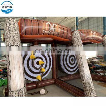 New Blessing Carnival Inflatable Axe Throw Dart Game for Sale, Axe Throwing Double Lane Inflatable Sport Game Axes Toys photo-4