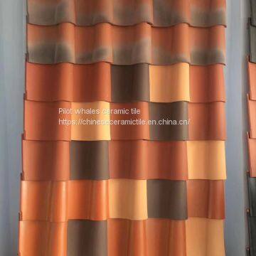 Colored Corrugated Clay Roof Curved Spanish Clay Roof Tile Price