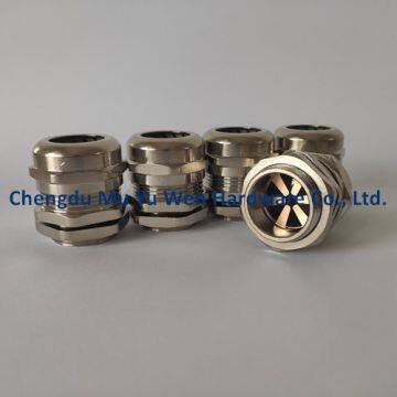 Brass EMC Cable Gland With Lock Nuts