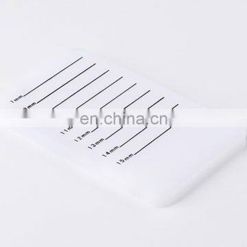 Grafting Eyelash Tool Crystal Glass Table U-shaped Curved Scale Groove photo-3