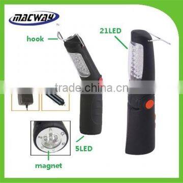 Magnetic 21+5led rechargeable light