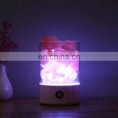 2020 New Arrival Plastic Colorful Led Himalayan Salt Table Lamp Night Light for Decor photo-3