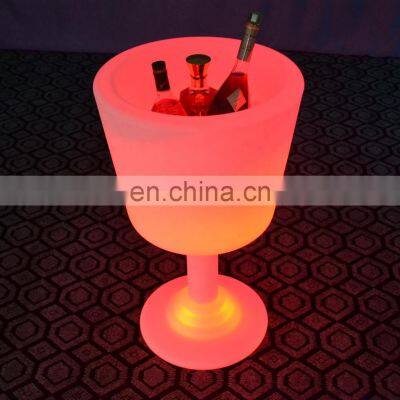 Plastic Beer Wine Vodka Champagne Rechargeable Flashing Led Ice Bucket for Promotion photo-3