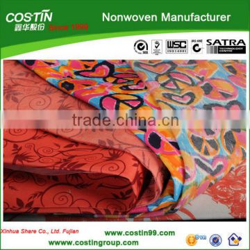 Nonwoven fabric for bed cover material