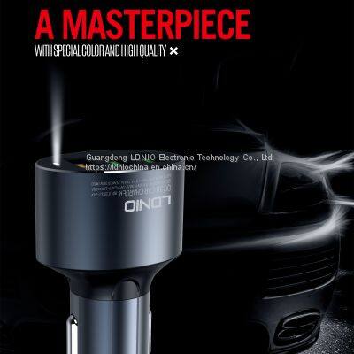 LDNIO C703Q Car Charger USB 2.0 In-car Chargers With 3 USB Ports, QC3.0, 36W photo-3
