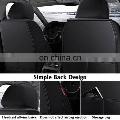 Front Car Seat Cover Cushion Protector Luxury PU Leather Non-Slip Mat Waterproof For Lada VESTA For Ford Focus For BMW/HYUNDAI photo-2