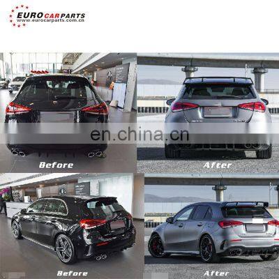 Aclass W177 A45 Style Car Back Spoiler Fit for 2021y Trunk Lip W177 A45 Rear Spoiler Astyle Trunk Spoiler