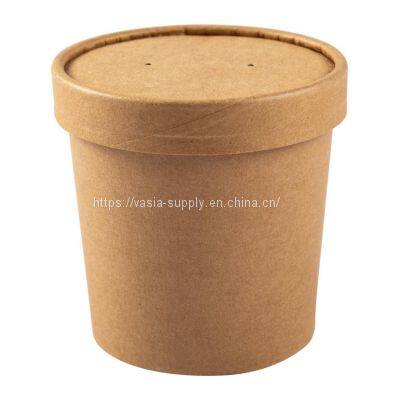 16 oz disposable bowls with lids eco friendly soup salad food storage containers salad bowl kraft paper soup bowl compostable takeaway soup container