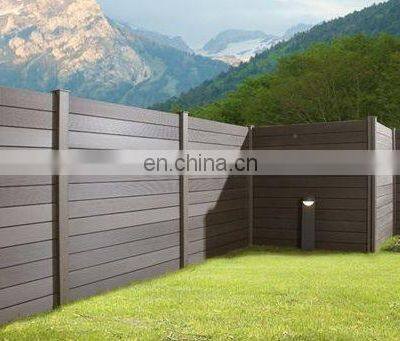 XINHAI Fence Wpc Hot Sale Dark Grey Privacy Decorative Outdoor Garden Fence Wood Composite photo-3