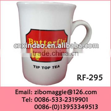 2016 Hot Sale Straight Custom Made Ceramic Cheap Disposable Coffee Mug Made In Zibo