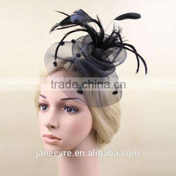 New British Style Feather Fascinator For Party Girls Hair Ornament Wholesale Quality Choice photo-3