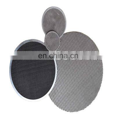 Extruder screen filter wire mesh disc