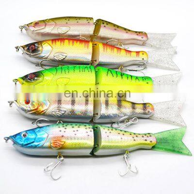 Online Wholesale165mm 55g Topwater Jointed Minnow Wobblers Sea Bass Glide Bait Fishing Lure