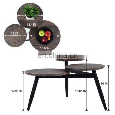 End Table Round Modern Furniture 3- Legs Coffee Side Table