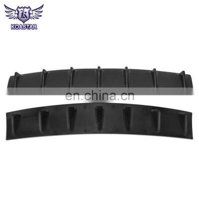 Auto Racing Carbon Look Lower Rear Bumper Lip Diffuser Shark Fin Design