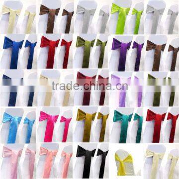 Wholesale Satin Chair Cover Sashes For Wedding and Banquet