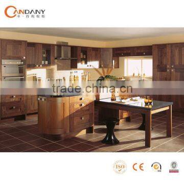 Candany American style traditional solid wood kitchen cabinet design, pictures of kitchen cabinet