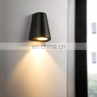 LED Outdoor Wall Light Waterproof IP65 Housing Black Porch Balcony 3W 6W Garden LED Wall Lamps