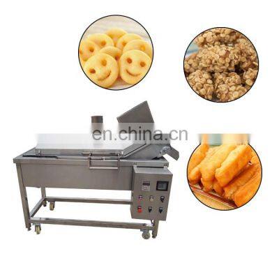 industrial fried tofu deep frying machine fried chicken fryer conveyor fried food deoiler machine