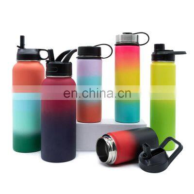 Hot And Cold Custom Logo 32Oz 64 Oz Thermal Drink Bottle Double Wall Vacuum Insulated Stainless Steel Water Bottle photo-3