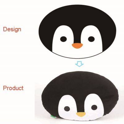 OEM&ODM China Manufacture Custom Cute Animal Plush Super Soft Sofa Penguin Plush Throw Pillow Decorative Cushion Toy photo-4