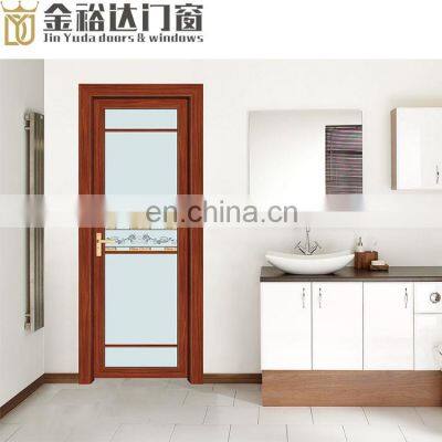 Energy saving double glass aluminum profile casement aluminum swing door residential windows and doors for house