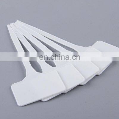 Customer Oriented Affordable Garlic T Type Tags White Plastic Outdoor Plant Markers