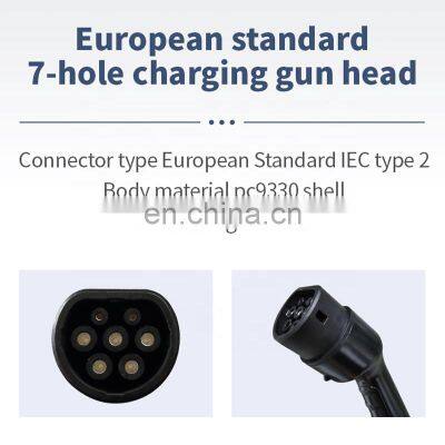 Hot Sale Product AC European Standard Type 2 32A 7KW Portable EV Charger Car Charger Charging Gun(Indicator Light Type) photo-5