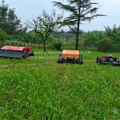 r/c lawn mower, China tracked robot mower price, remote control slope mower for sale