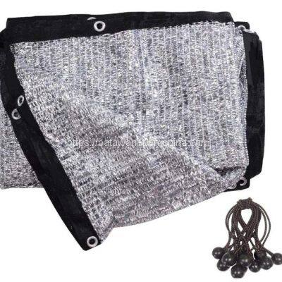 Batawa Tela de sombra Aluminet al 70% con ojalas y cordones elásticos con bolas photo-2