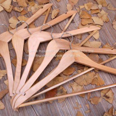 Chinese Supplier Wholesale Angle Wooden Clothes Hanger Divisoria Wood Poster Hanger photo-2