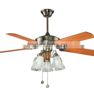 5 lights home decoration plywood bladers ceing fan