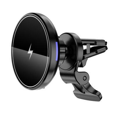 Wireless Car Charger For Phone 12-16 Air Vent Magnetic Adsorption Fast Charging Phone Holder 15W Magnetic Car Wireless Charger