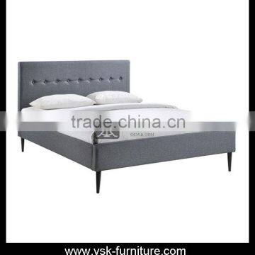 BE-151 Latest Double Bed Design Room Furniture