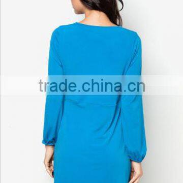 2015 Hotsale Casual Loose Ladies Islamic Clothing Muslim Blouse Women S5026 photo-3