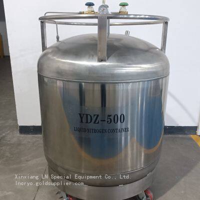 Самонагнетающийся жидкокислородный резервуар YDZ-500 из нержавеющей стали автоматически подает жидкий азот большой емкости