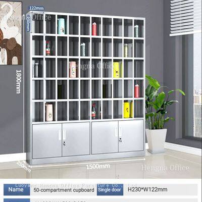 Stainless Steel Water Bottle Storage Rack - Waterproof & Dustproof Design for Cafeteria & Workshop photo-5