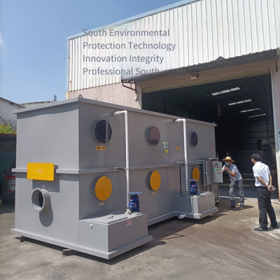 Stainless Steel Biological Deodorization Tower - Wastewater and Exhaust Gas Treatment Tower Using Microbial Trickling Filtration Method for Hospitals, Food Industries, Livestock Farms, and Slaughterhouses photo-4