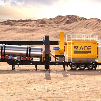 ACE Group 120 Модель 100-140 т/ч Супер мобильный асфальтобетонный смеситель с точной дозировкой для муниципального строительства