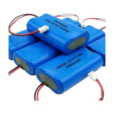 ZonYou Customized 26650 Cylindrical Cell 2S1P 7.4V 5Ah Lithium-Ion Battery Pack With 500 Cycles Life for Voice Recorder Digital Photo Frame Fan photo-4