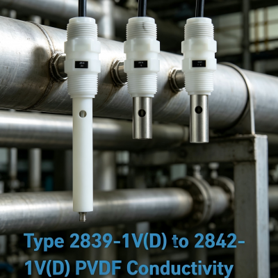 Type 2839 2842 PVDF Conductivity Sensor Industrial Water Conductivity Electrode for Water Treatment System photo-5