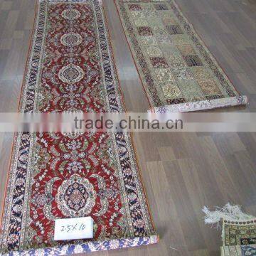 Handmade carpet hand knotted red carpet runner