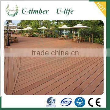 Excellent quality WPC decking outside tile floor