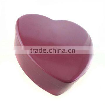 Full color printed heart shape tin cans for chocolate