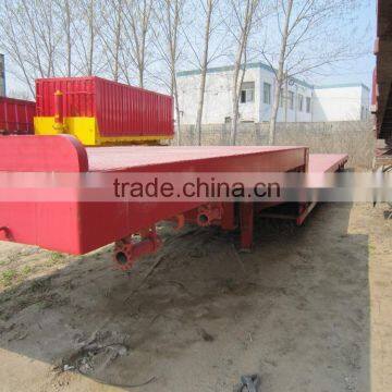 Low Bed Truck trailer in shanghai china factory made hydraulic truck trailer for sale