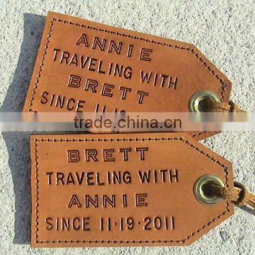 Leather Luggage Tag for Traveling