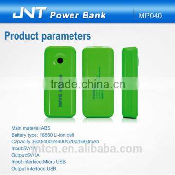 rechargeable battery powered emergency mobile phone charger with dual output for smartphone, MP016