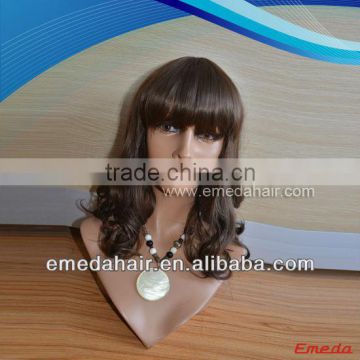 Factory custom Brazilian 100% human hair dark blonde full lace wigs for black women